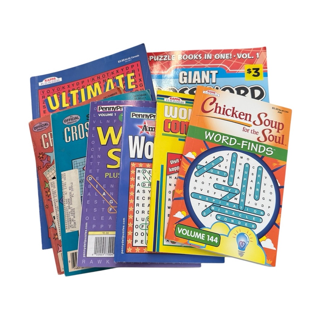 New/Never used Assorted Puzzle Books Collection